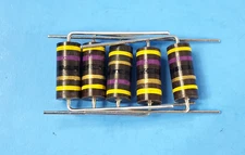 5 Pcs- Carbon Composition, Allen-Bradley, RCR42G470JS, 2W, 47.0 OHMS