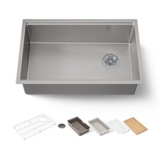 Kohler 33660-PC-NA Strive 29" undermount single-bowl workstation kitchen sink