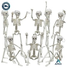 8pcs Halloween Skeleton Decorations 16 Inch Poseable Full Body Movable Joints