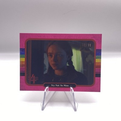 2023 Topps Stranger Things Zerocool Try Not To Miss 72/86 Pink #82