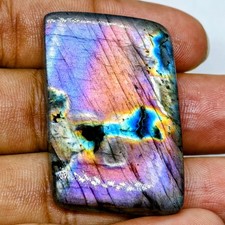 91 Cts Natural Labradorite Cabochon Gemstone For Jewelry 41.2x27.2x7 MM