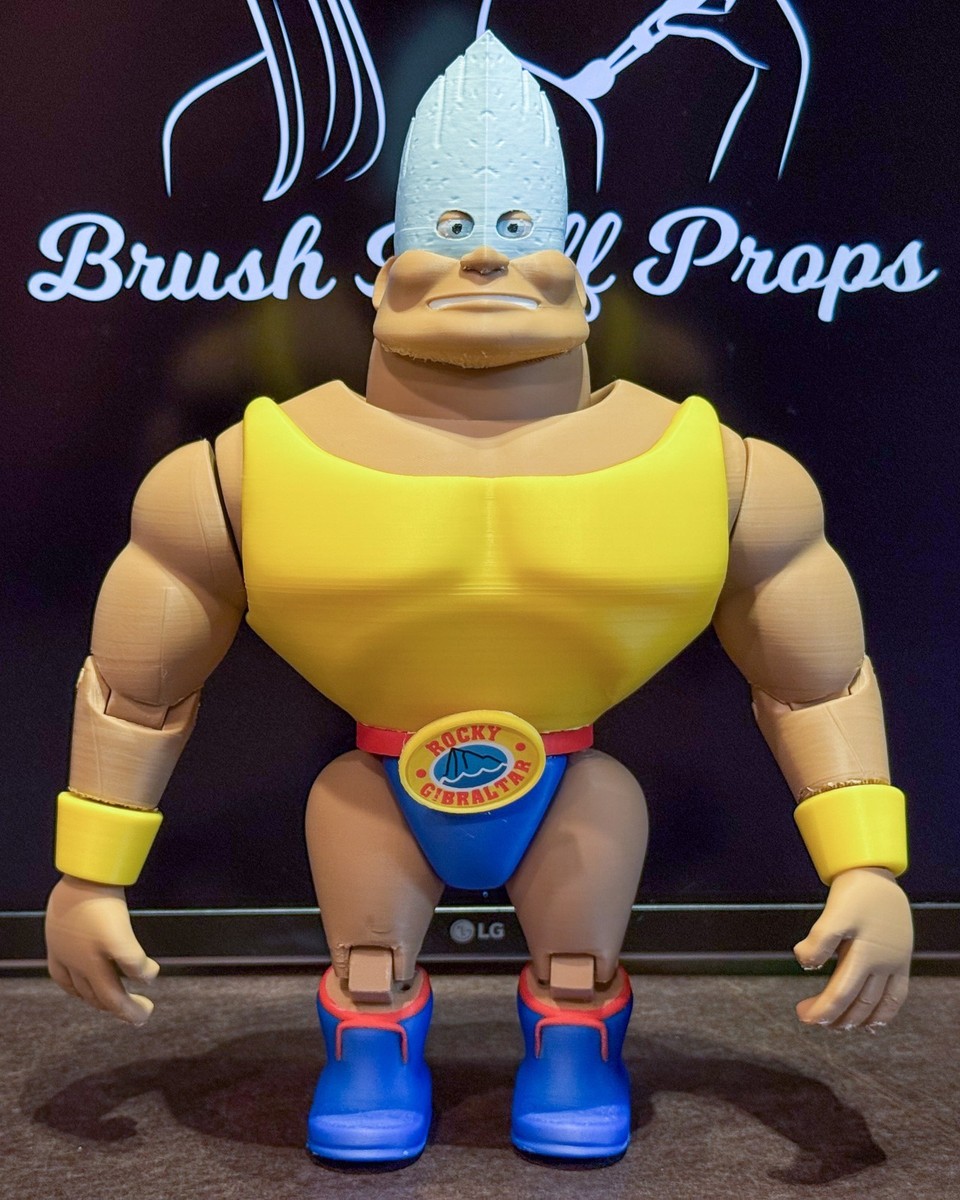 ROCKY GIBRALTAR TOY STORY 1 2! ARTICULATED & MOVIE SIGNATURE