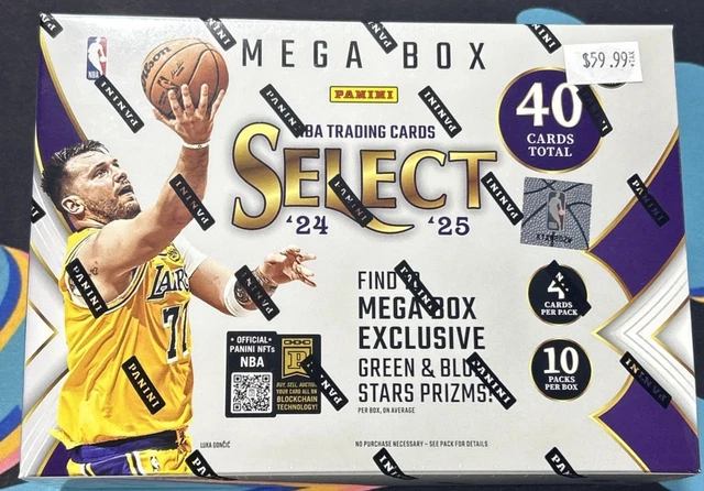 2024-25 Panini Select Basketball Hobby Mega Box SEALED Green Blue Stars Prizms