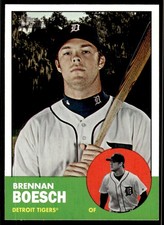 2012 Topps Heritage Brennan Boesch Detroit Tigers #302