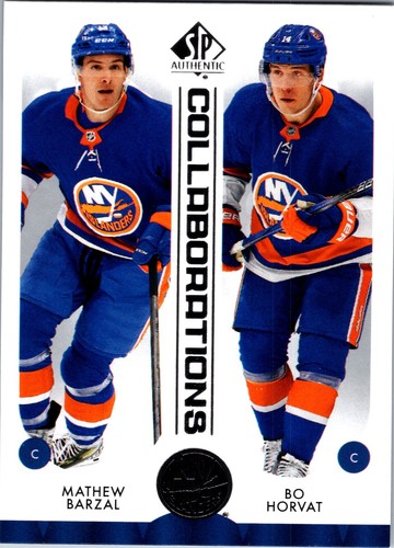 Mathew Barzal / Bo Horvat #C-17 2023 SP Authentic Collaborations card