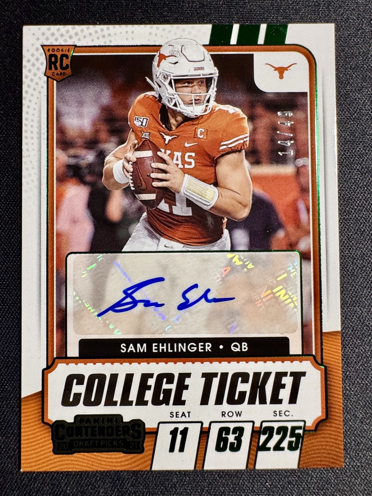 2021 Contenders Draft Picks - College Ticket Autographs /49 Sam Ehlinger #146