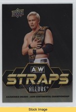2024 Upper Deck Allure AEW Straps Black Rainbow Kazuchika Okada #S-14 READ im8