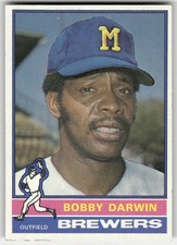 1976 Topps Bobby Darwin #63 Milwaukee Brewers