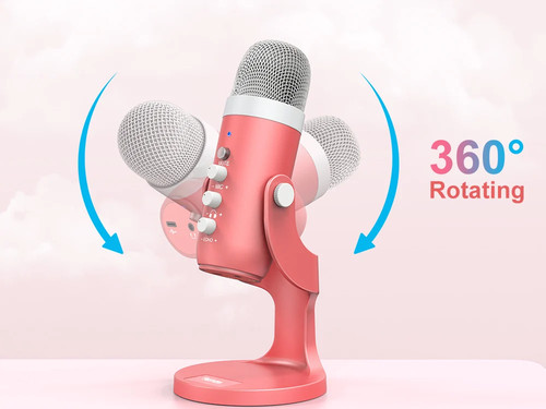USB Condenser Microphone Studio Recording Mic for Computer Phone GamingStreaming - Picture 11 of 14