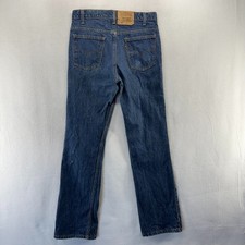 Vintage Levis 517 Jeans Men's 33x34 Fits 31x34 Blue Bootcut Made In USA 90s dark