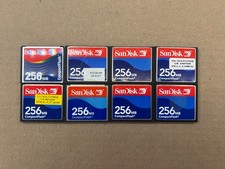 LOT OF 8 SanDisk 256MB Secure Digital Memory Card