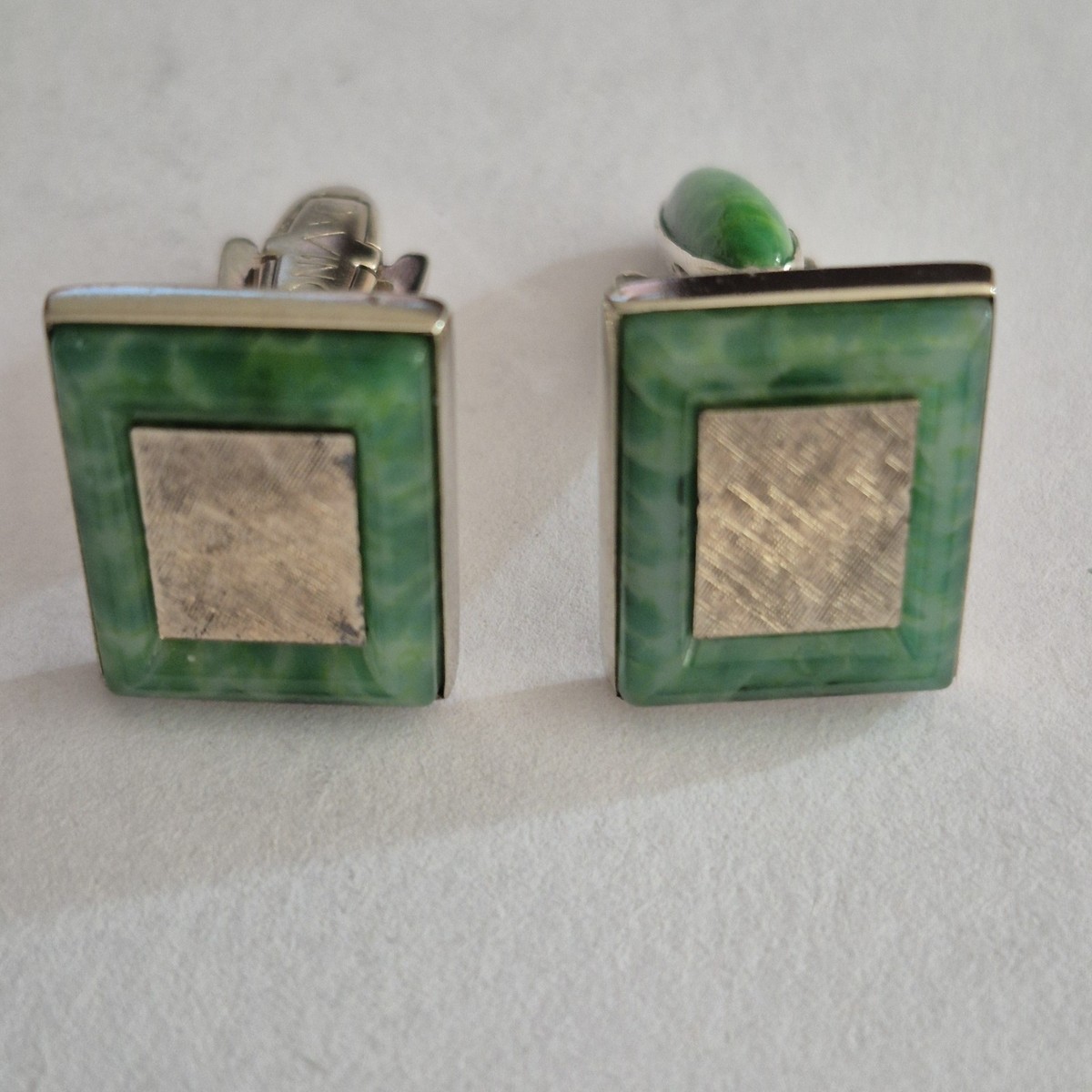 Davinci Sterling Silver Turquoise  Cufflinks