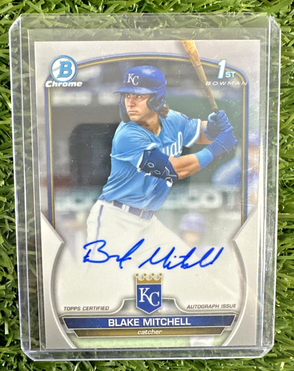 2023 Bowman Chrome Draft BLAKE MITCHELL 1st On Card Auto Royals B