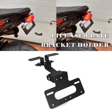 Universal Adjustable License Plate Relocation Bracket Fender Eliminator Kit New