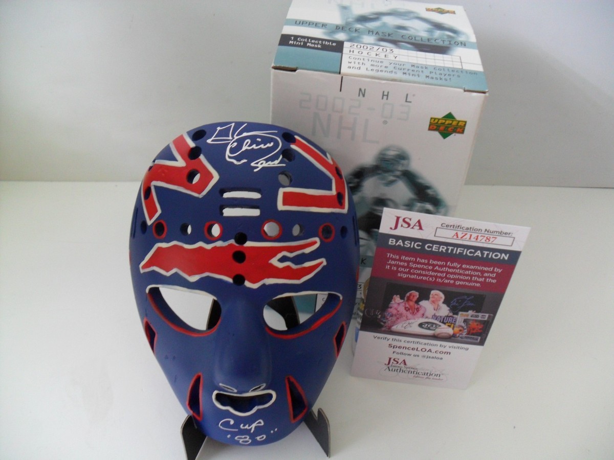 Glenn Chico Resch Signed 2002-03 UPPER DECK Mini Mask Collection