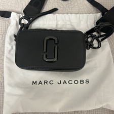Marc Jacobs Snapshot Black Crossbody Bag, Adj...