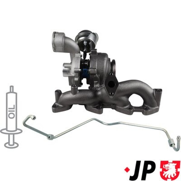 Lader Aufladung Jp Jp Group 1117800610 FüR A3 Vw Golf Audi Plus Jetta Passat 3C5-image