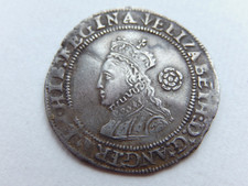 A708 - Elizabeth I Silver Hammered Threepence. 1561 Pheon Mintmark
