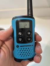 Motorola Talkabout T100TP Two-Way Radio Walkie Talkie Blue AAA Single Handset