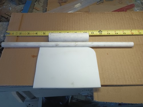 Lot Of Delrin Acetol White Tube Delryn