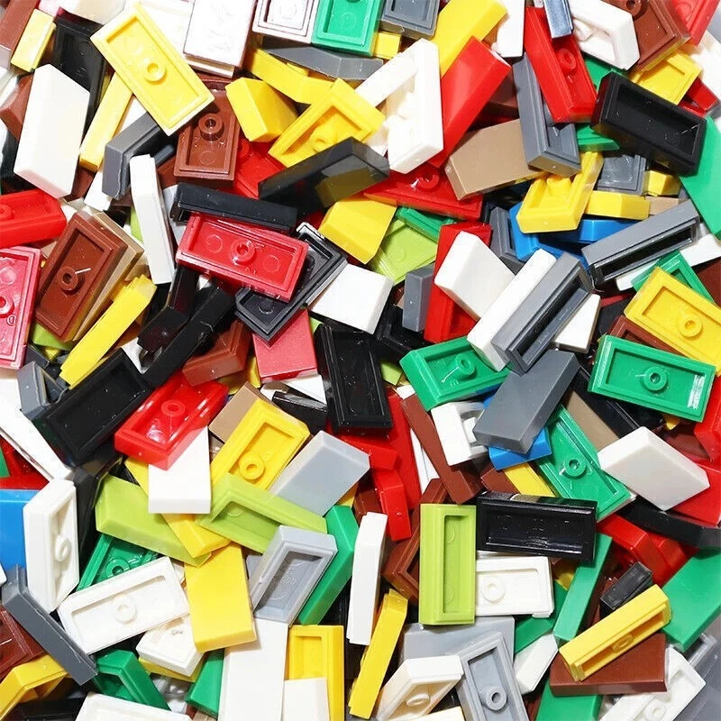 200 New For Lego Flat Smooth Tiles 1 X 2 White Bluish Gray Pick Colors Pieces - Image 3 of 4