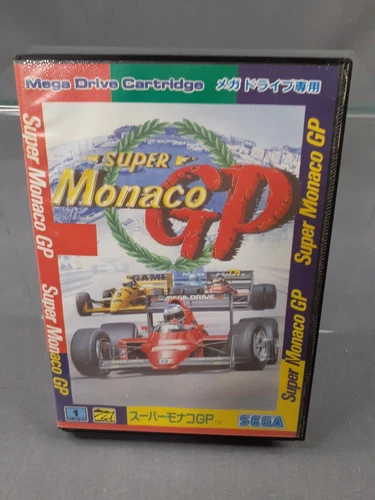 SEGA MEGADRIVE MEGA DRIVE MD Super Monaco GP NTSC-J jAPANESE VERsion Boxed