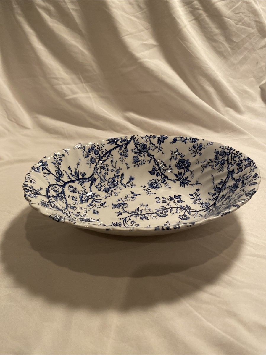 Johnson Brothers Bros. OLD BRADBURY Blue VEGETABLE SERVING BOWL 9