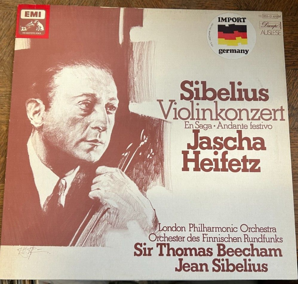 Jascha Heifetz ヴィオリン協奏曲 '60s ビンテージLP Jascha Heifetz