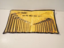 Central Forge 25 (23) Pc  S.A.E and Metric Hex Key Wrench Set Made in Taiwan