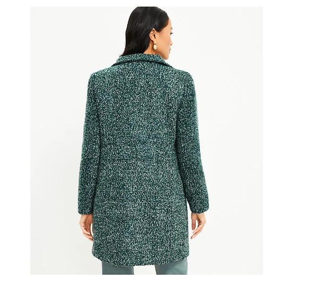 LOFT Boucle Funnel Neck Coat Regular M New Released 2023