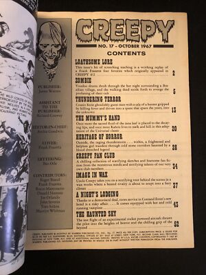 CREEPY No.17 1967年10月号 Warren Magazine Creepy #17 (Warren Publishing October 1967) for sale online | eBay