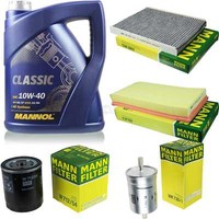 Motor-ÖL 5L Mannol Classic 10W-40+MANN-FILTER Filterpaket FüR Skoda Octavia 1U2