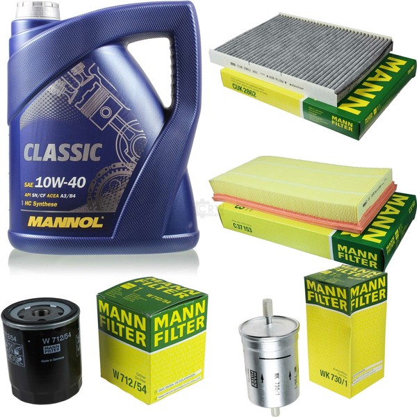 Motor-ÖL 5L Mannol Classic 10W-40+MANN-FILTER Filterpaket FüR Skoda Octavia 1U2-image