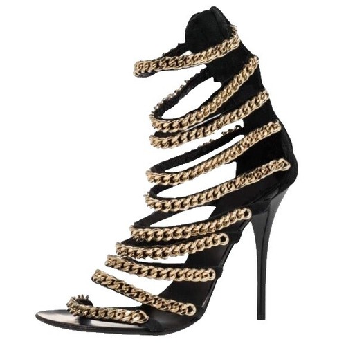 Giuseppe Zanotti Black Glitter Signature Label Urchin Men display picture 2
