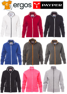 PAYPER Melbourne Womens Full Zip Gauze Work Sport Flided Sweatshirt