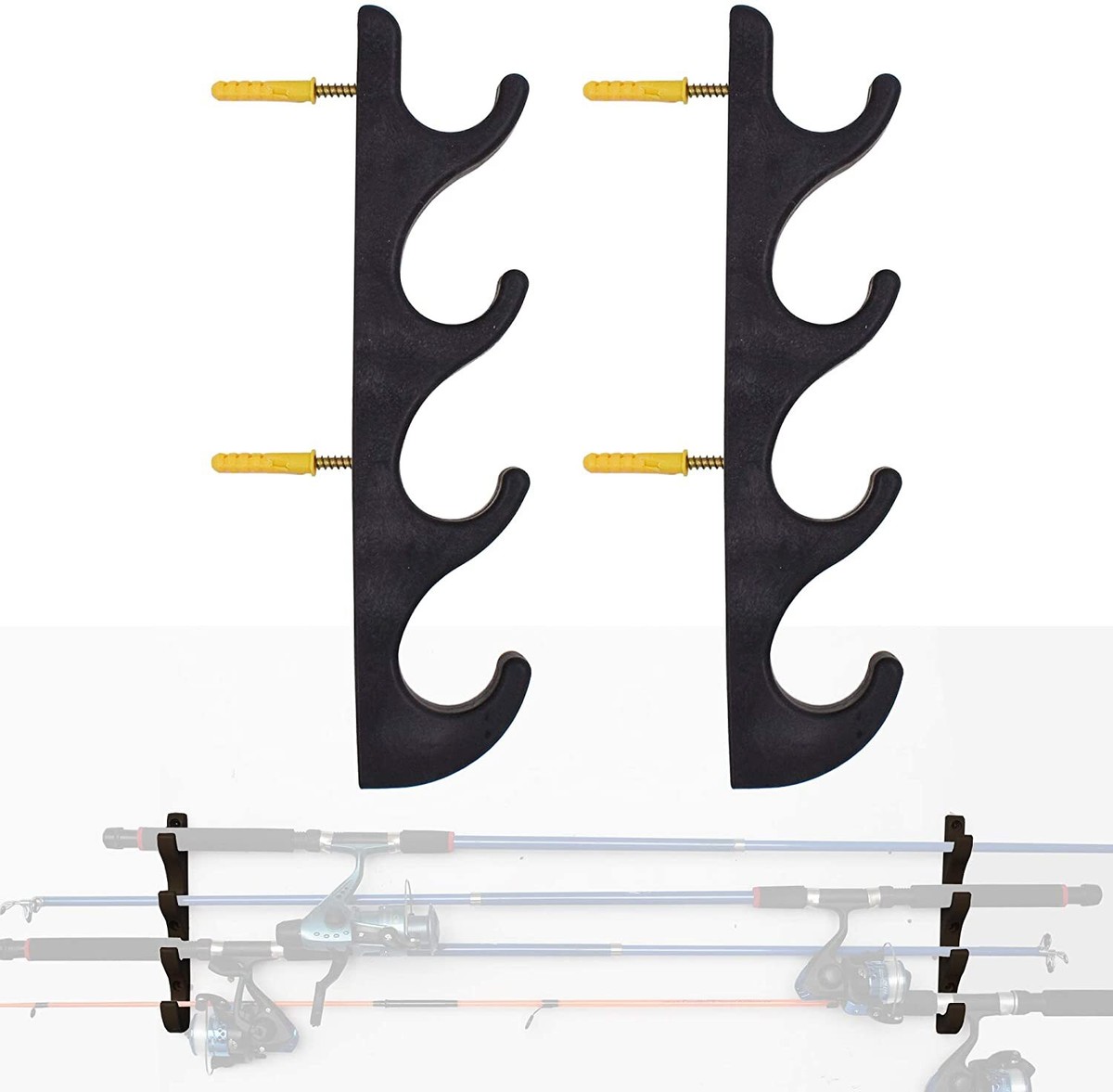 Rod Organizer Horizontal Wall Mount Fishing Rod Holders Bass Pro