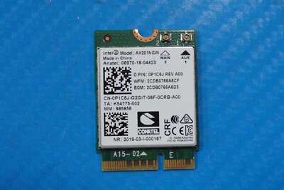 Dell Latitude 14  5411 Genuine Laptop Wireless WiFi Card AX201NGW P1C6J