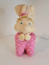 Topo Gigio Mouse Plush Dreamy Eyes Talking Praying Pink Plush Rare