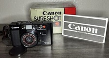 Canon Sure Shot AF35M Autoboy Vintage 35mm Film Camera 38mm f/2.8 With Box READ
