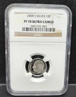 2008 S 10c Silver Dime NGC PF70 Ultra Cameo- Classic Brown Label