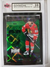 Patrick Kane 2014-15 Precious Metal Gem GREEN Hockey Card #4/100 KSA Graded 10!!