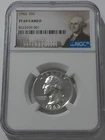 1963 NGC PF69 Cameo 90% Silver Proof George Washington Quarter 25c