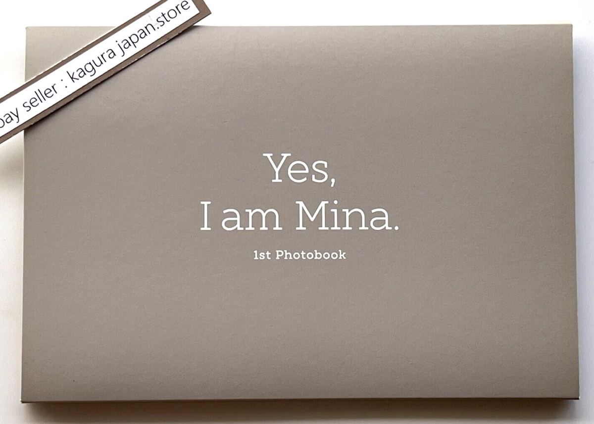 TWICE Yes, I am Mina. Gray ver. 1st Photobook + Photocard ×2 +
