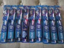Lot of 9 Oral B Pro-Flex Stain Eraser Toothbrush  Medium Bristles COLOR VARIES