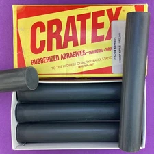 CRATEX 0166XF  1" x 6 Extra Fine Silicon Carbide Round Rubberized Abrasive Stick