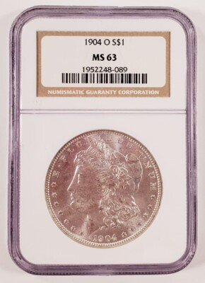 1904-O Silber Morgan Dollar Ausgewählten Von NGC As MS-63 ! Atemberaubend Morgan