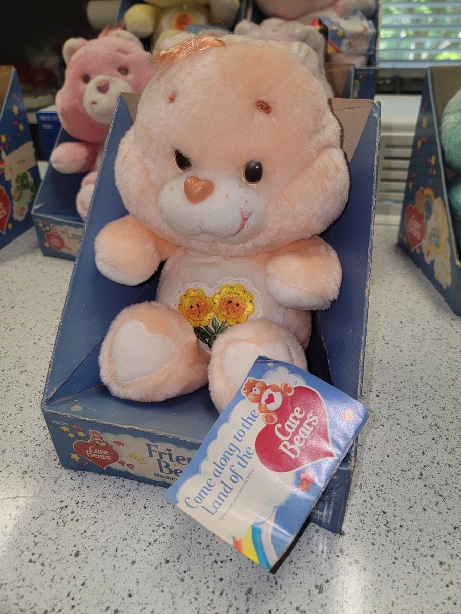 VINTAGE 1984 CARE BEARS PLUSH FRIEND BEAR #60220 NEW in BOX w TAG