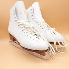 Don Jackson Figure Ice Skates Women 8 Czech Republic Mark V England 9 2/3 Blades