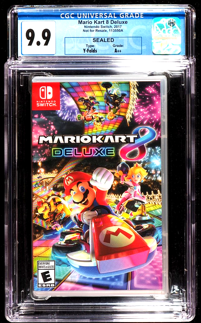 Mario Kart 8 Deluxe & 大乱闘スマッシュブラザーズ MARIO KART 8 DELUXE [NFR] (NINTENDO SWITCH) CGC 9.9 A++ FIRST