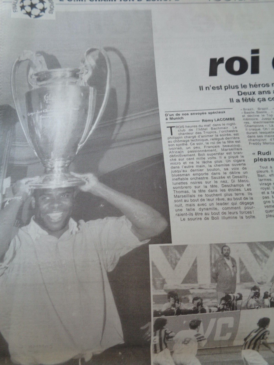 4 Exemplaires L'Equipe 1993 – OM Milan AC, Boli Jour De Gloire